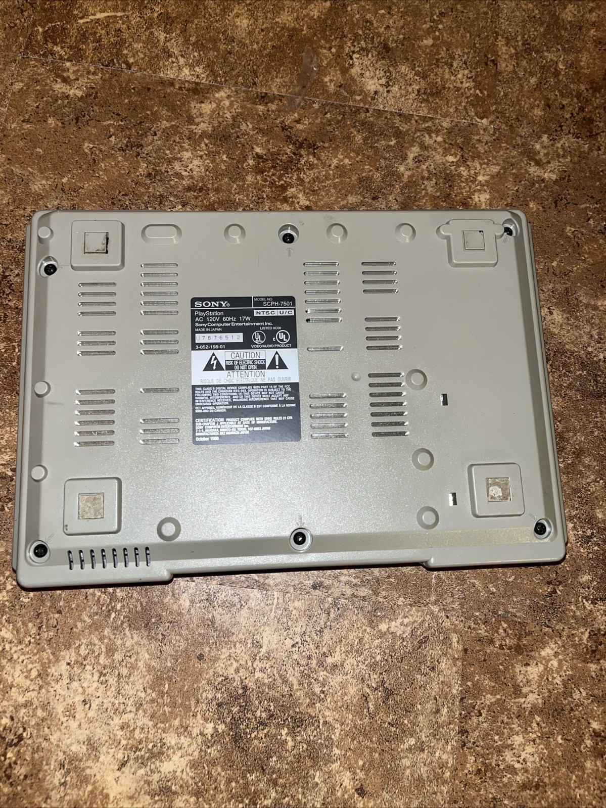 UNTESTED PS1 Playstation 1 Model SCPH-7501 Consoles