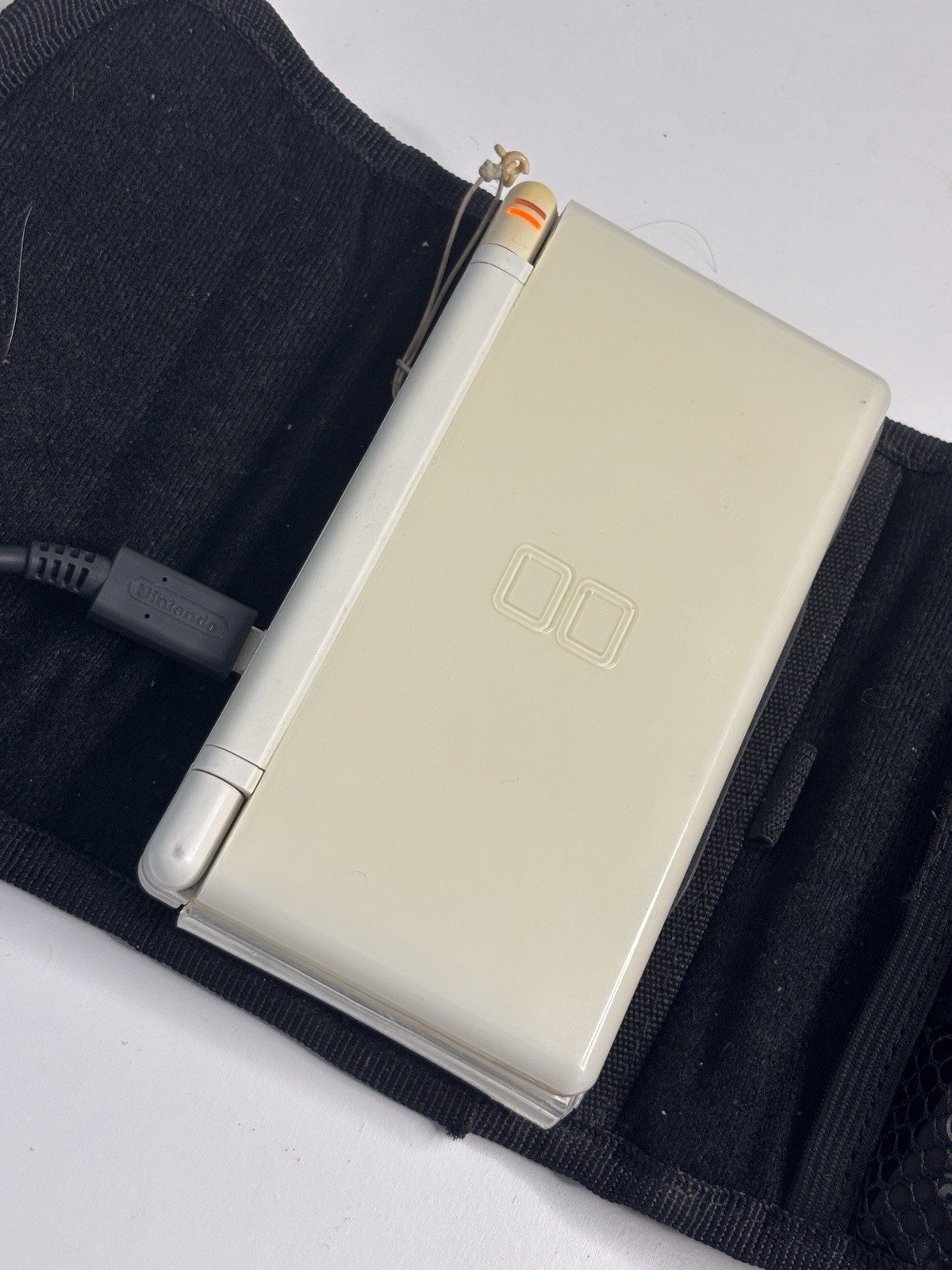 Nintendo DS Lite – USB-C Charging Mod | Mario Party DS | Carry Case | White