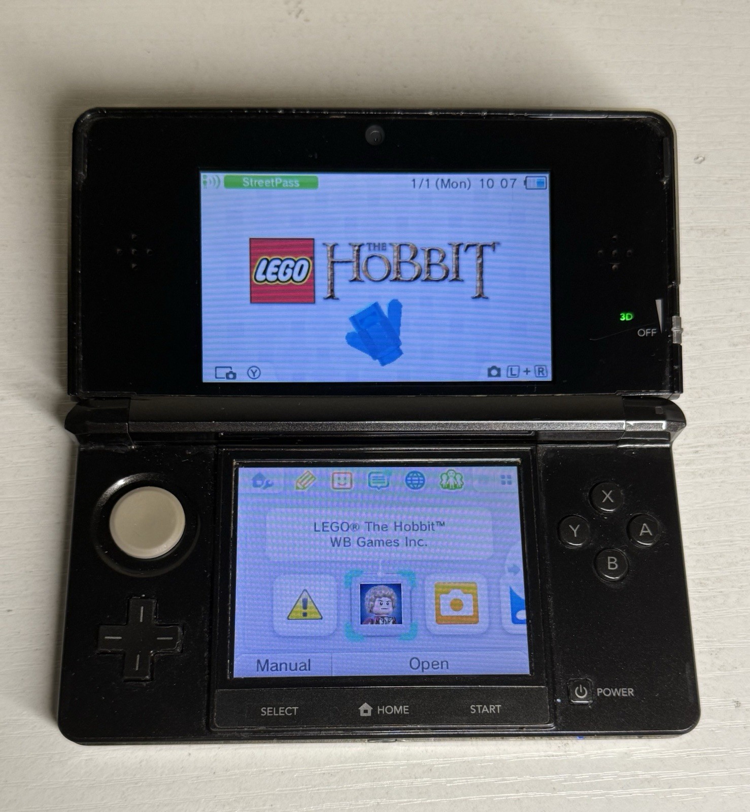 Nintendo 3DS 2GB Handheld System – Cosmo Black – Tested/Works
