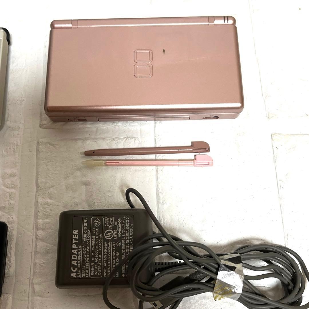 3DS/2DS/DS Nintendo Ds Lite Main Unit Set Of 2 Working Items Accessories C Japan