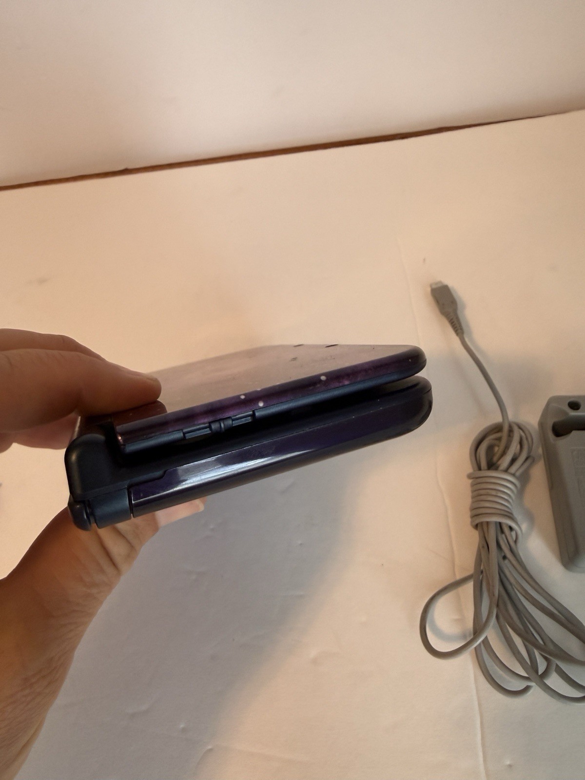 New Nintendo 3ds xl galaxy Great Cond With Charger And Mario Kart Tested Works!