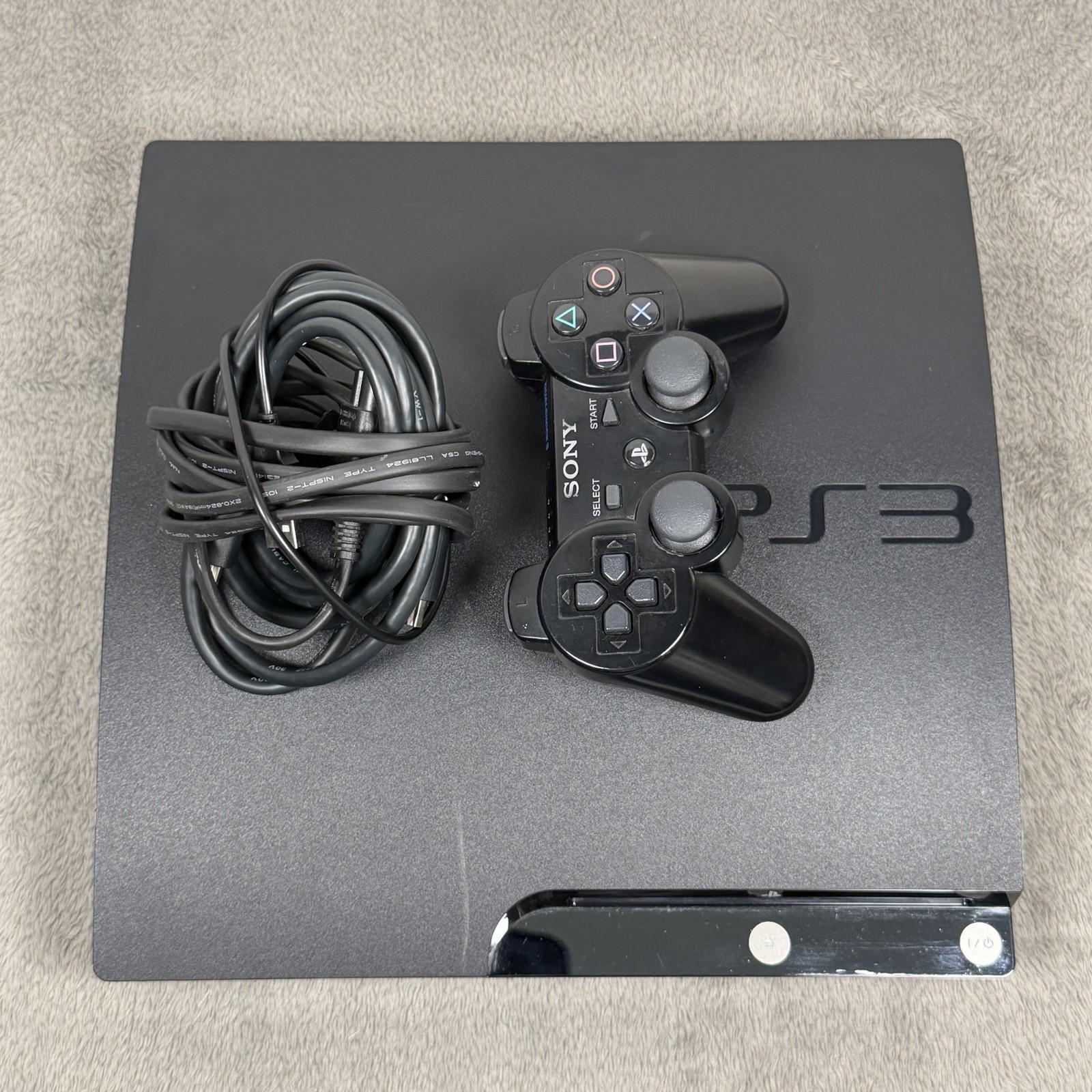 Sony PlayStation 3 Slim PS3 160GB Blk Console Gaming System CECH-2501A See Pics