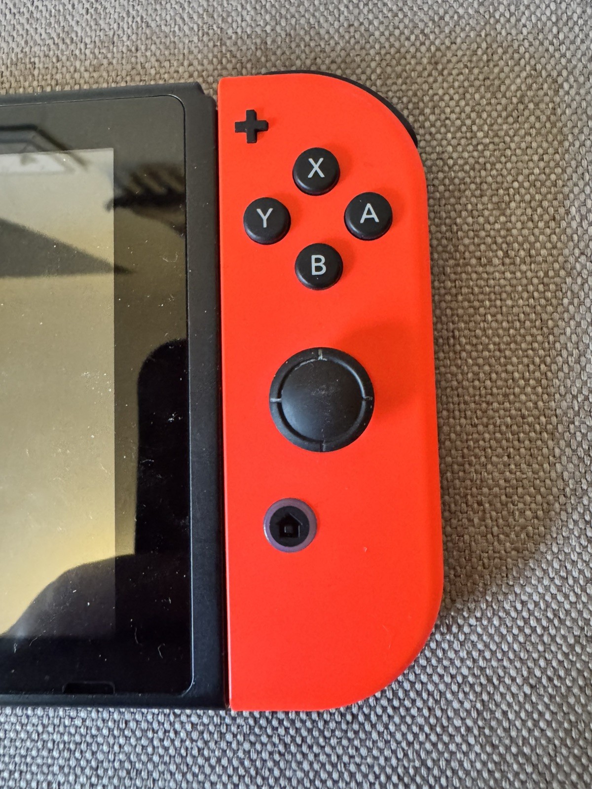 Nintendo Switch v2 Handheld Game Console Only HAC-001(-01) Black Bad Joycon READ
