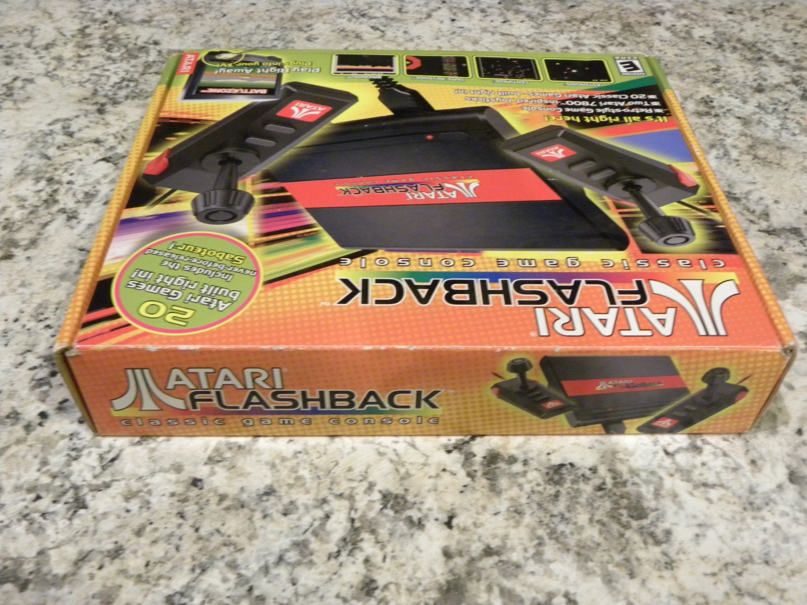 Atari Flashback Console with 20 Built-In Games, 2 Joysticks, AV Cable / OPEN BOX