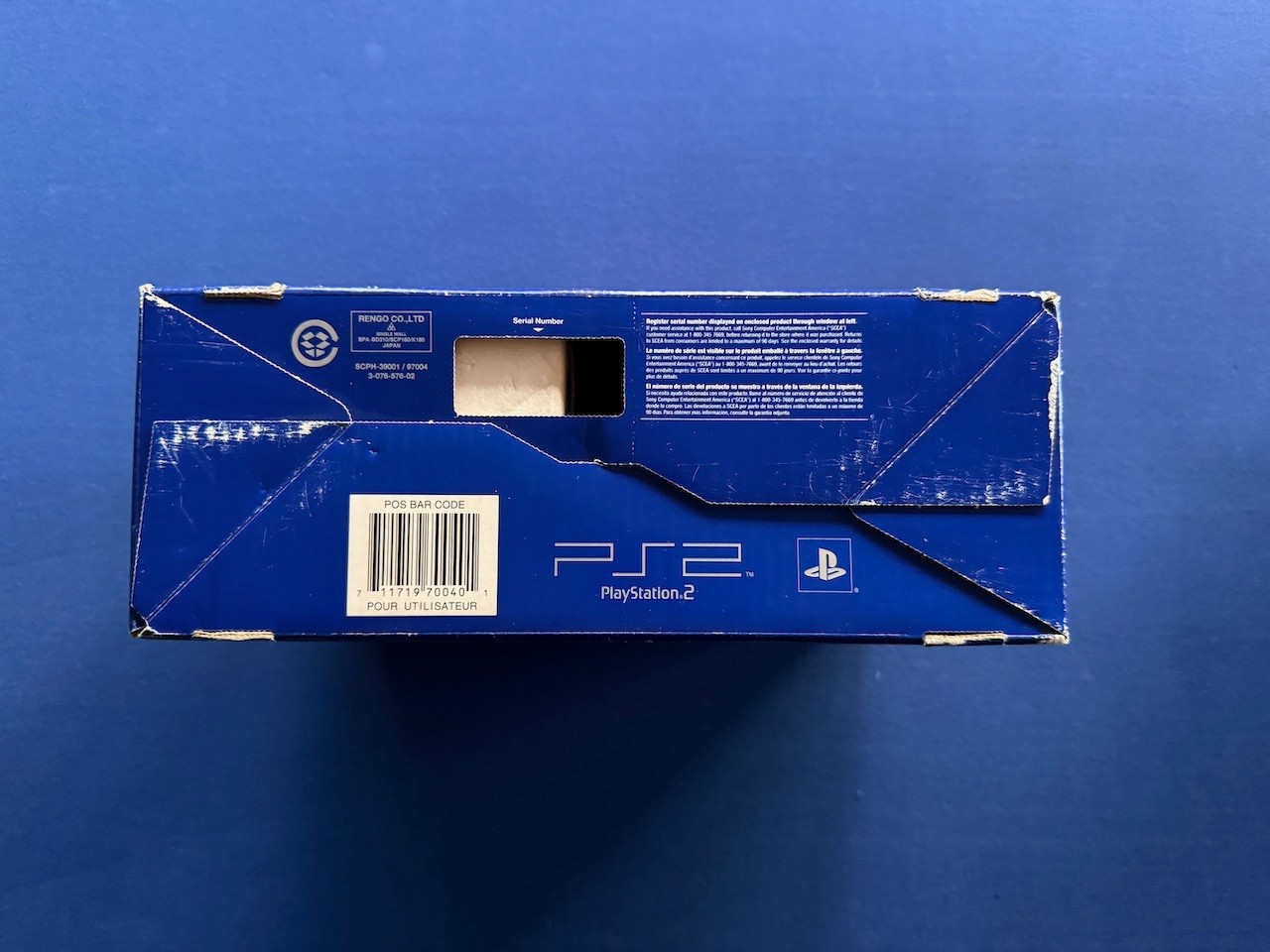 Sony Playstation PS2 FAT Version SCPH-30001 Box Styrofoam Manual ONLY NO Console