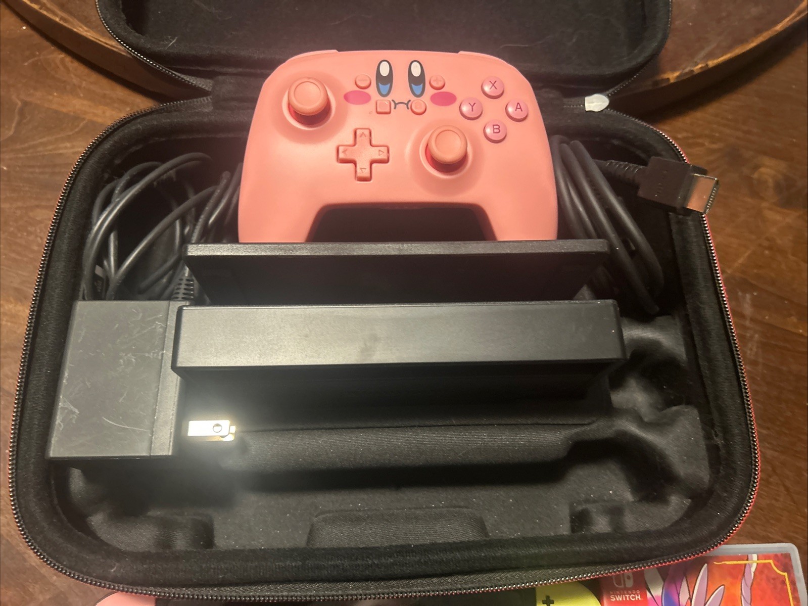 Nintendo Switch Console Pink & Yellow Joy-Con Handheld + Games Pokemon & Sonic