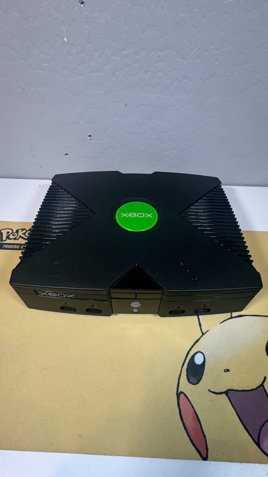 ORIGINAL XBOX with third party controller, NEW AV and power