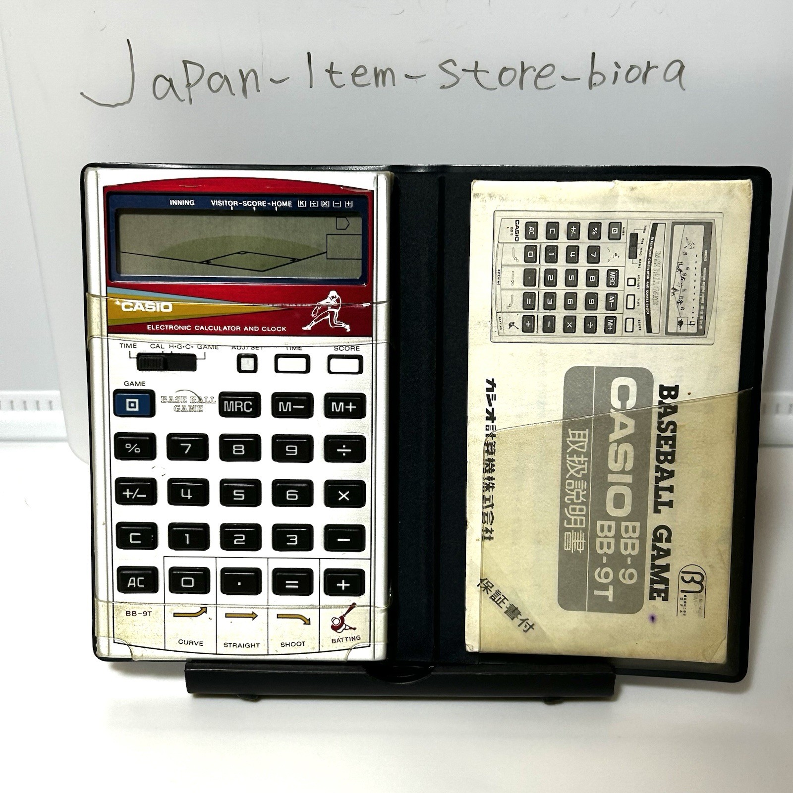 CASIO Baseball BB-9T Game Calculators 1982 Vintage Rare Item Japan