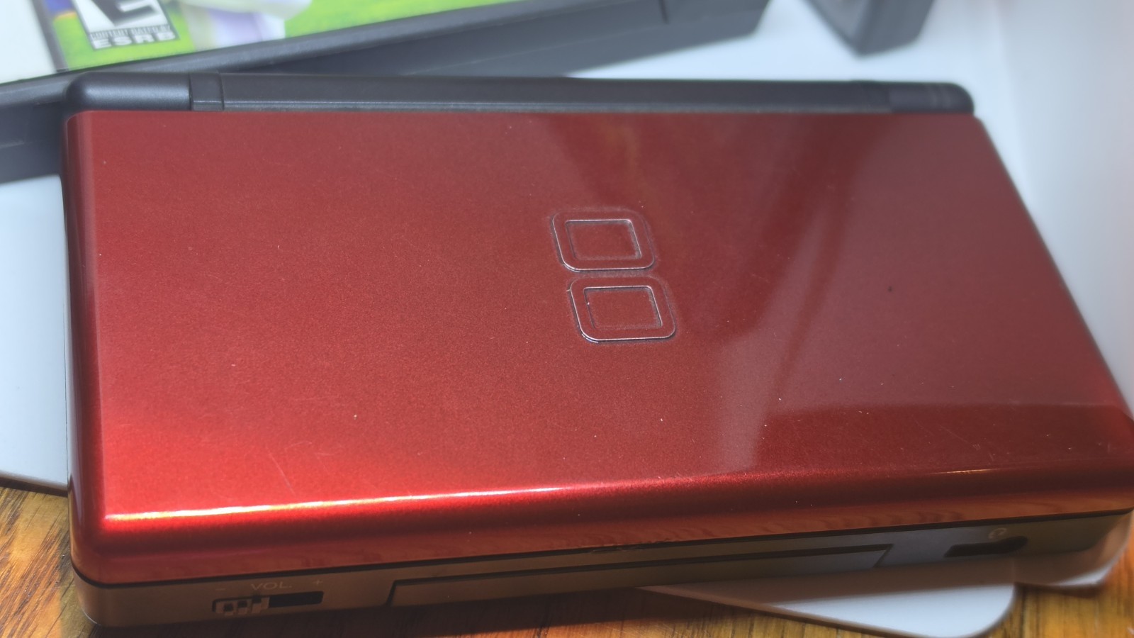 Nintendo DS Lite Crimson Red Bundle Indiana Jones MX vs ATV Tested