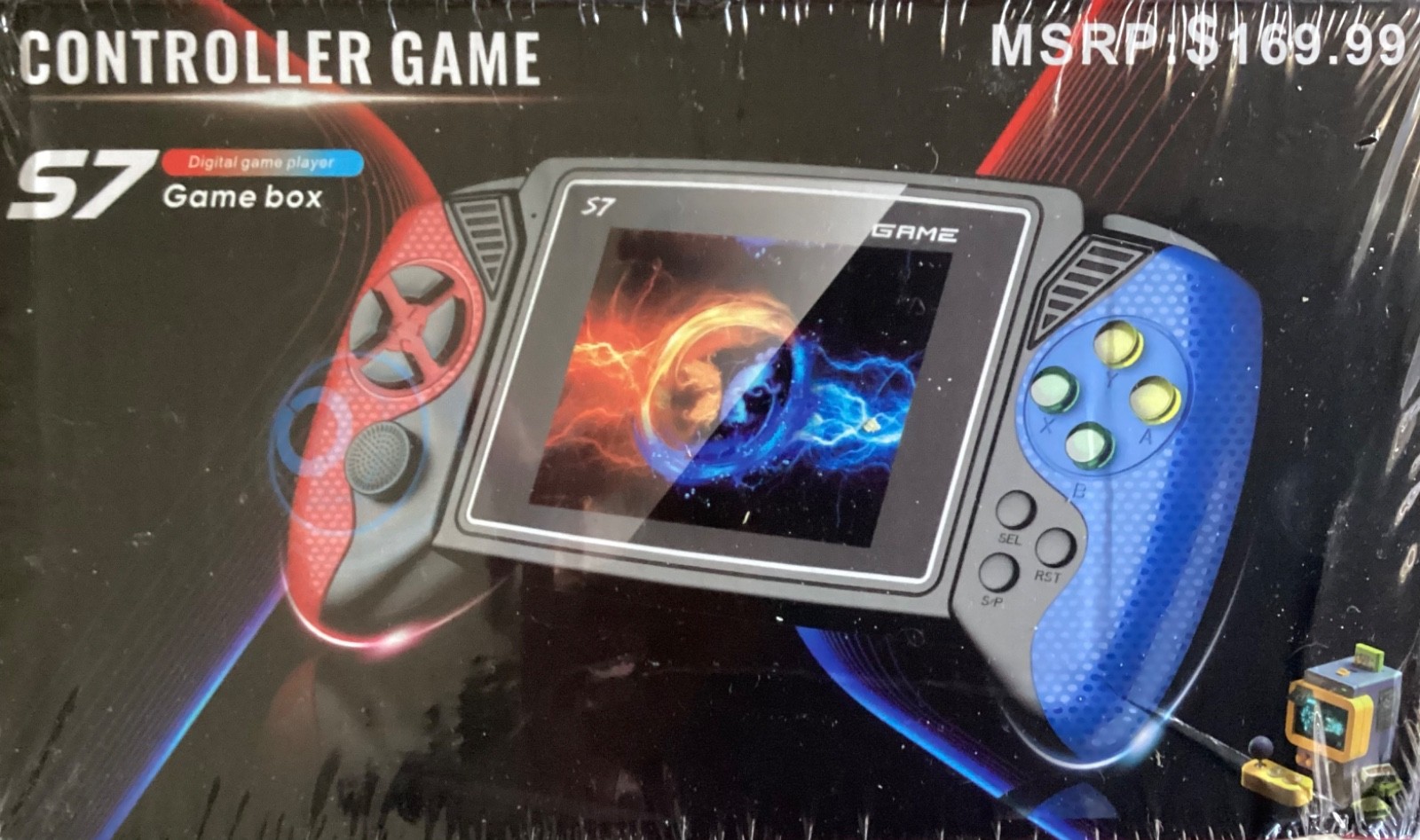 Handheld Retro Game Console S7 With 620 Built-In Games – New Also connects to TV