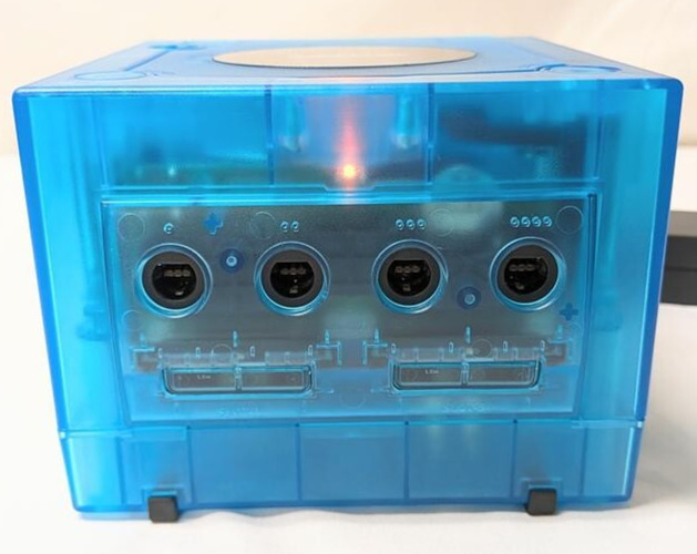 Nintendo GameCube Translucent Funtastic ICE BLUE Gaming Console System Bundle