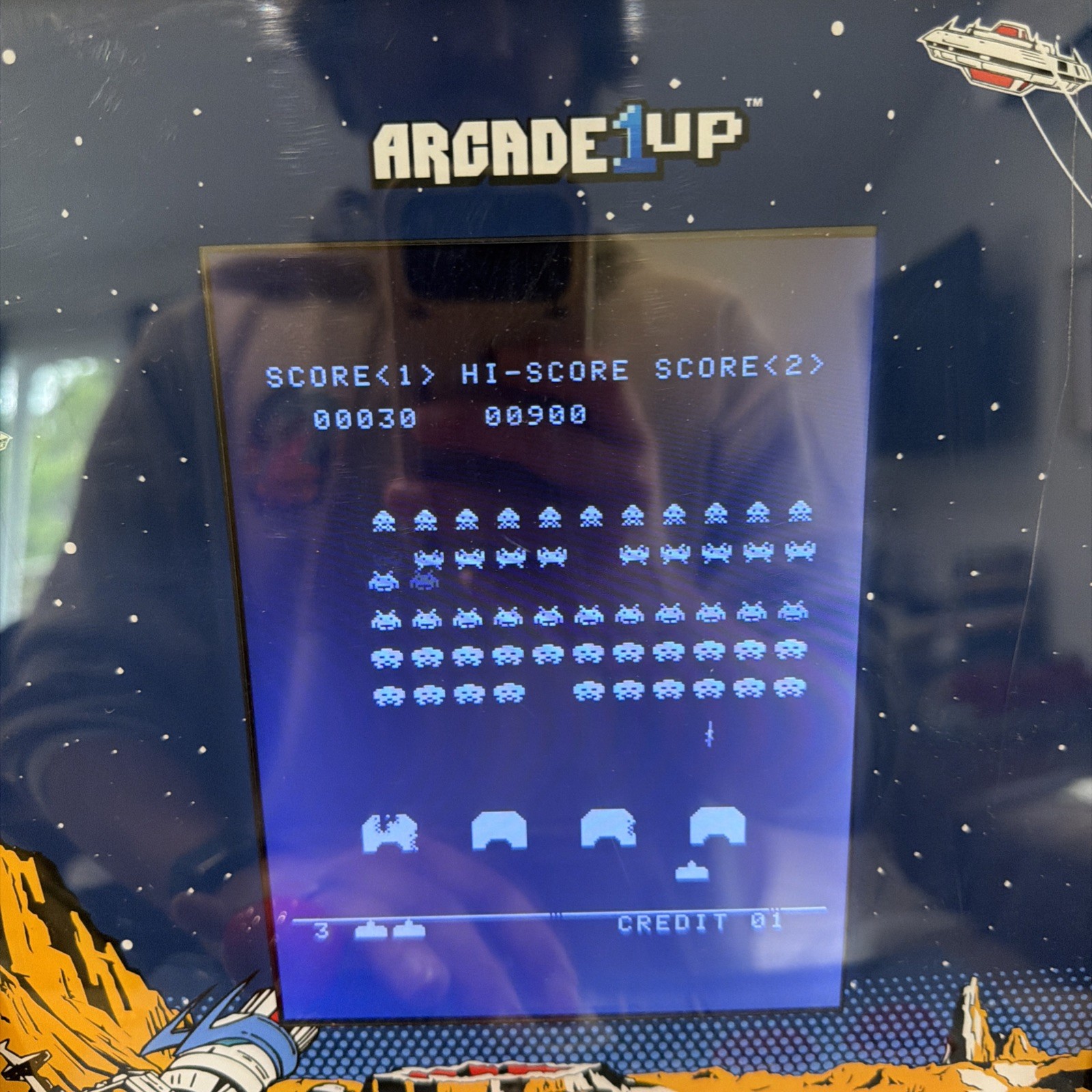 Arcade 1Up Space Invaders Counter-Cade – Tested & Working