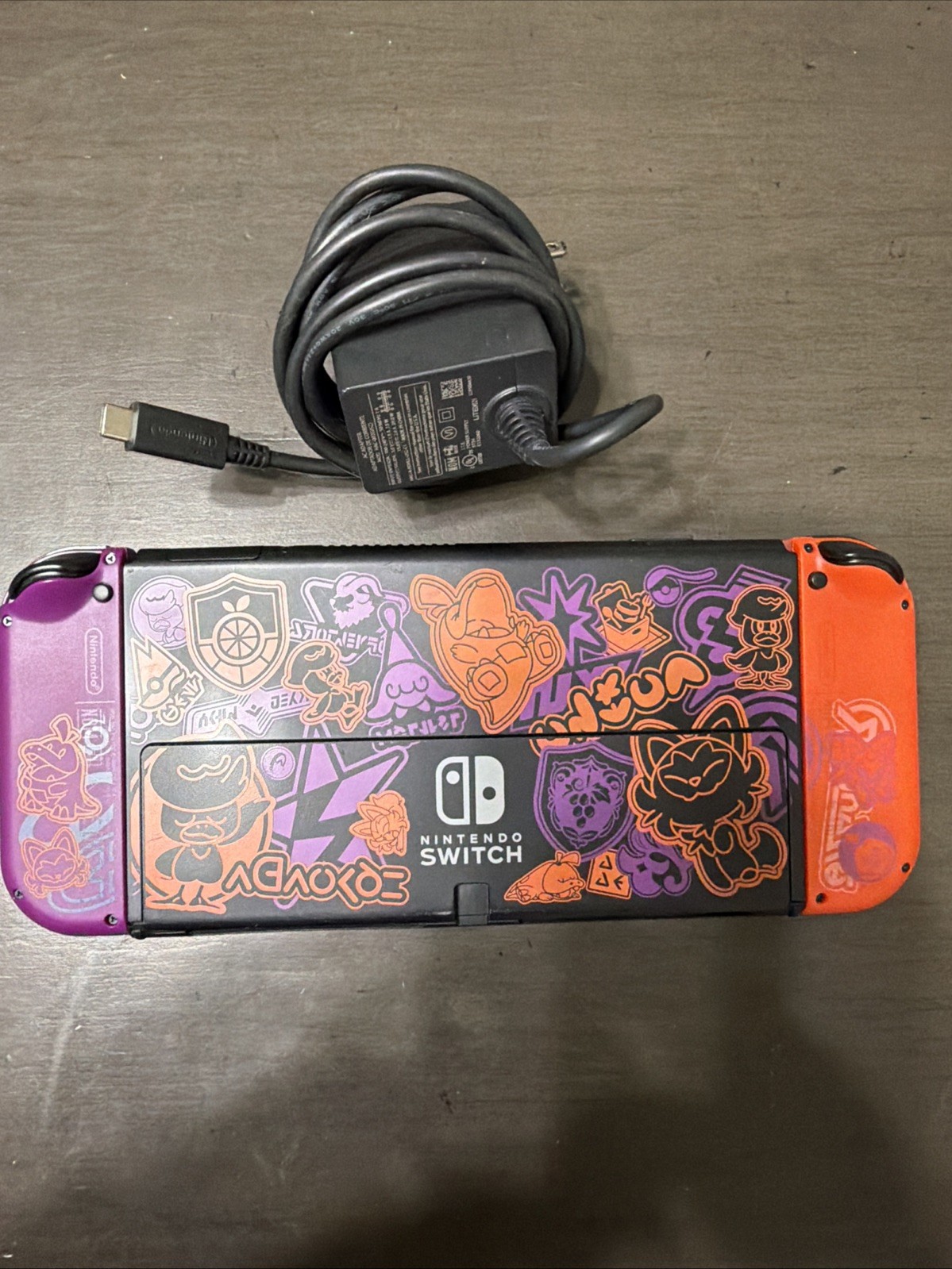 OEM Pokemon Violet & Scarlet OLED Console With Joycons. works And In Good Con.