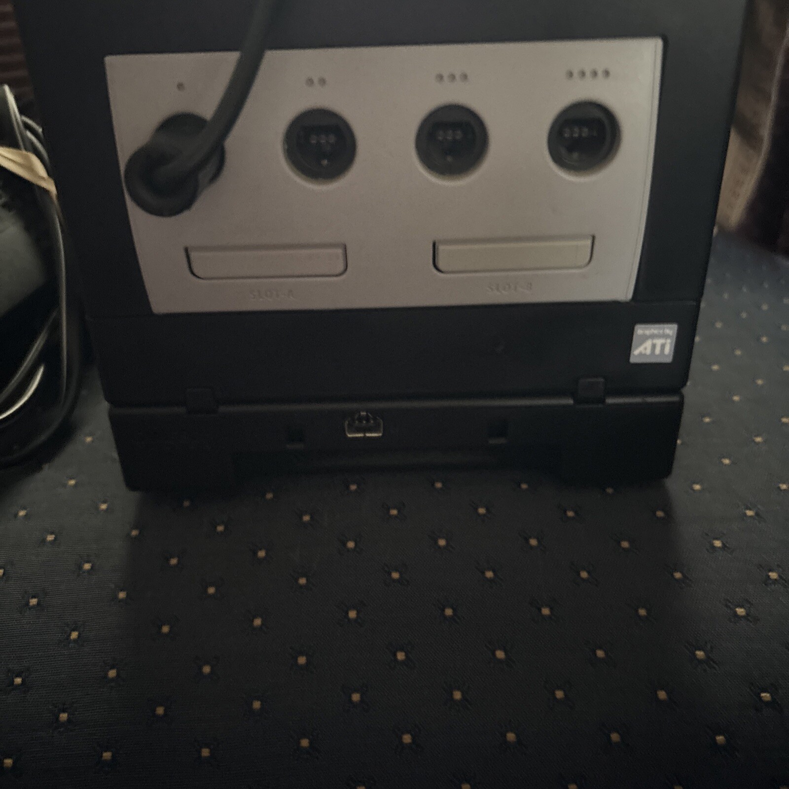 Nintendo GameCube Console Black 2/ControllersBlk&Purple