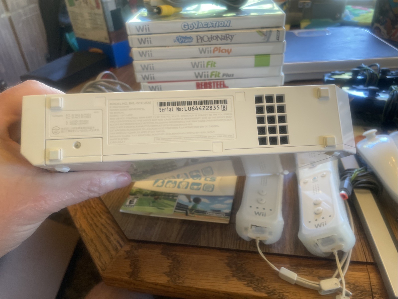 Nintendo Wii Console with Wii Sports – Multiple Controllers And Games. Tested!