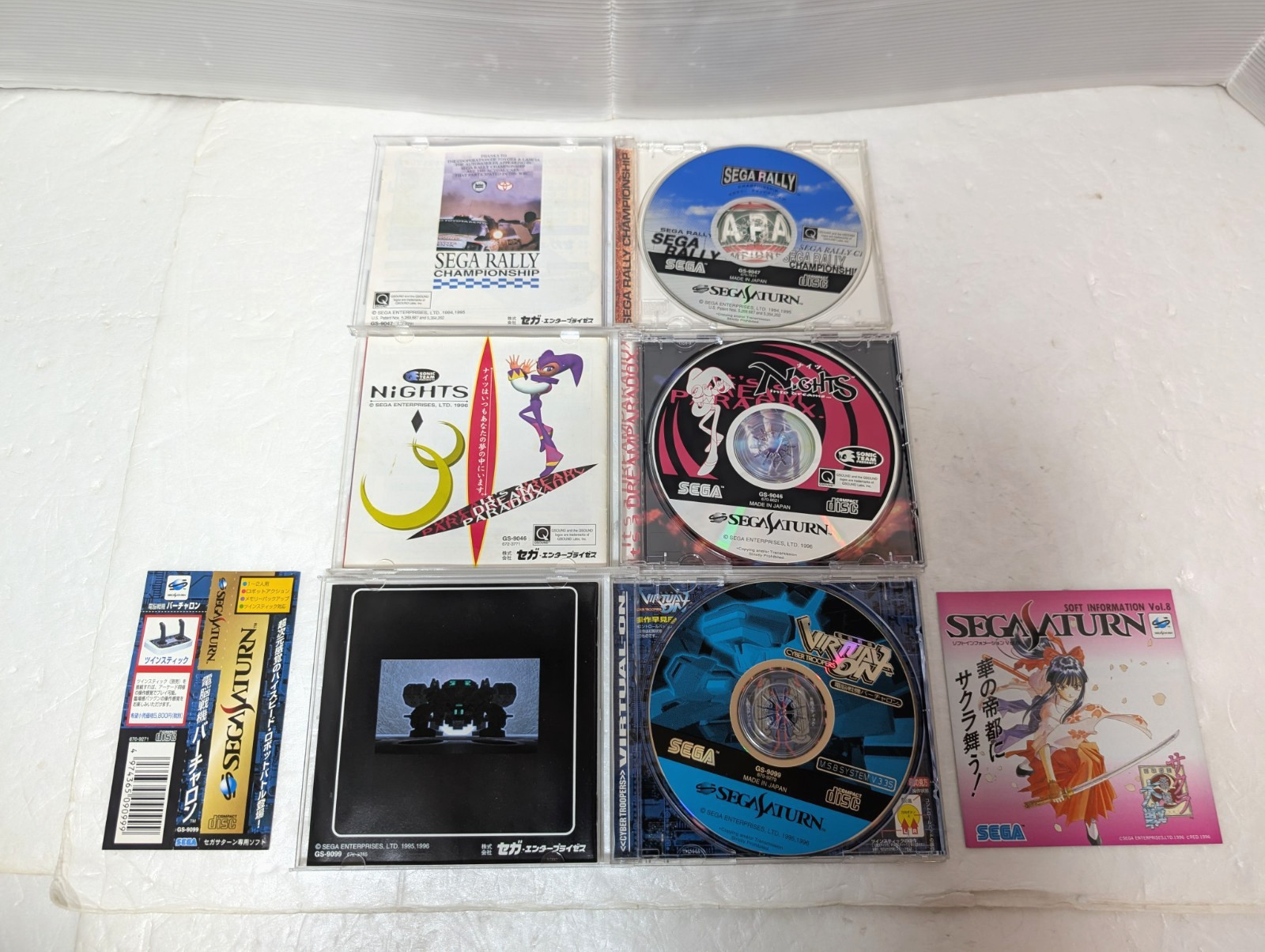 Sega Saturn White Console 3D Multi controller Nights Virtual-On Japan