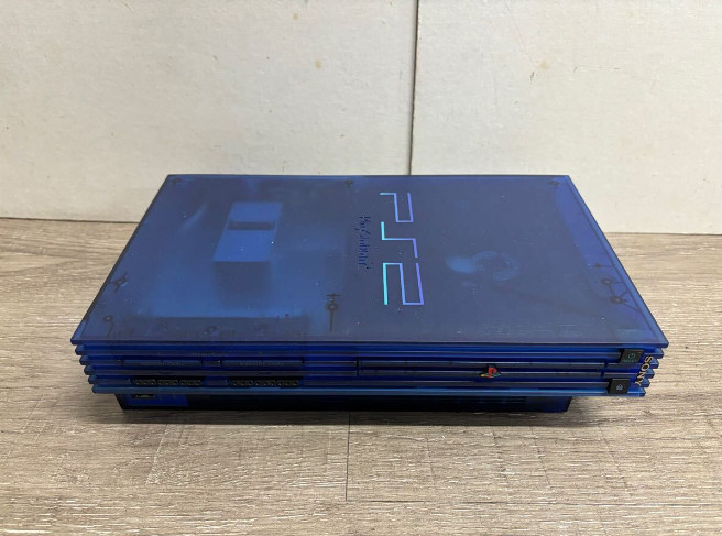 PS2 OCEAN BLUE Console System SCPH-37000 L NTSC-J Playstation 2 From Japan