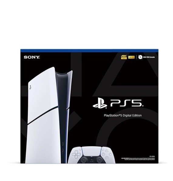 PS5 Slim Console Digital Edition-White