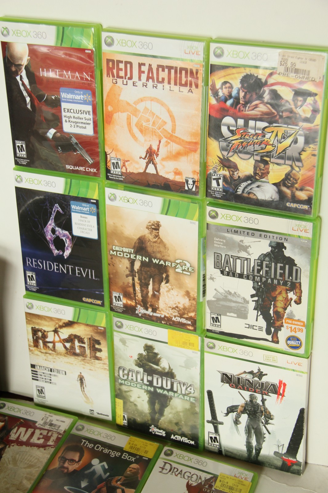 Microsoft Xbox 360 S Console 1439 + Power Supply – Bundle 15 Games Call Of Duty