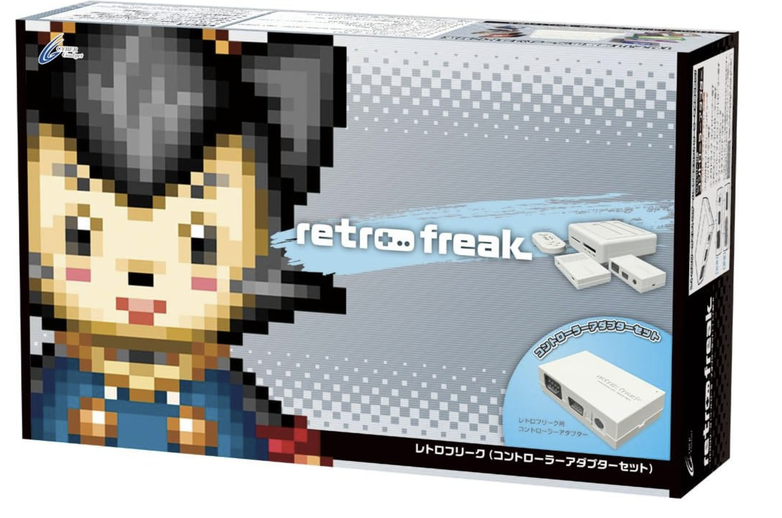 Retro Freak Premium Game Console w/Controller Adapter Set Japan CY-RF-B Expdit/S