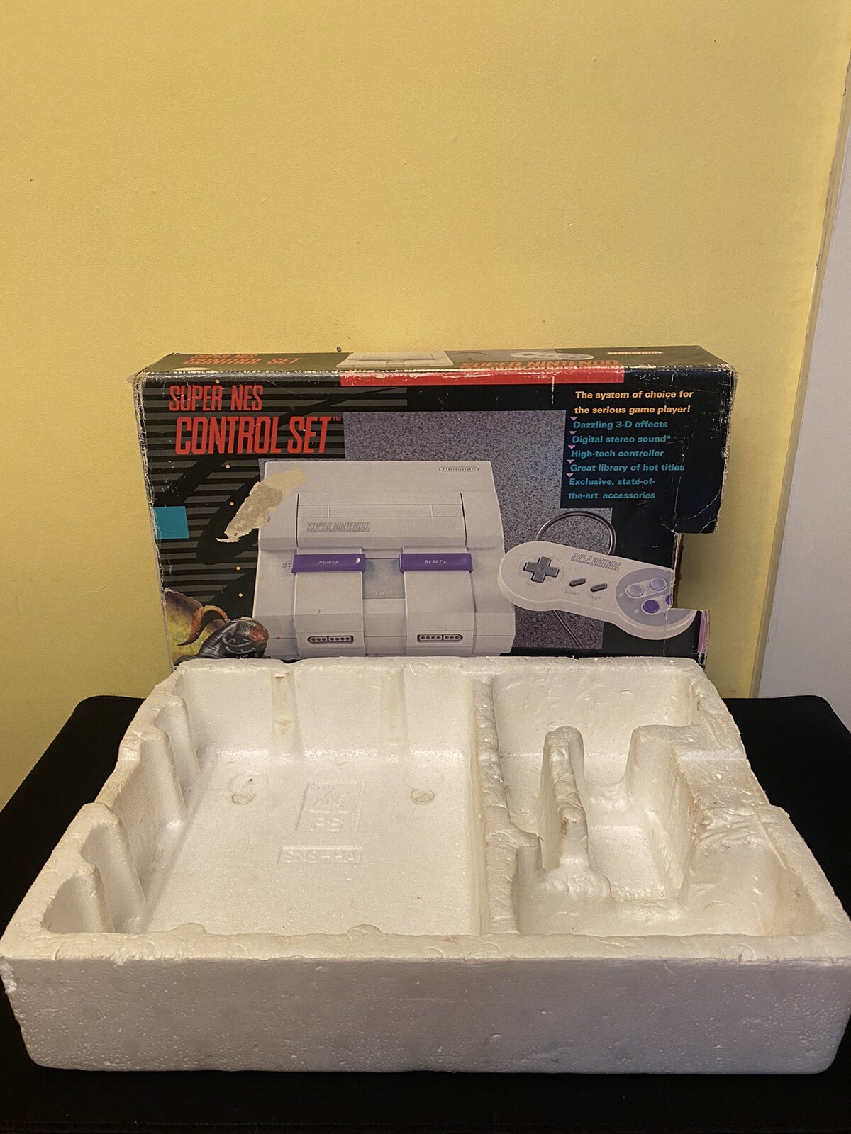 Super Nintendo SNES Control Set System w/ Box & Super Game Boy – READ *TESTED*