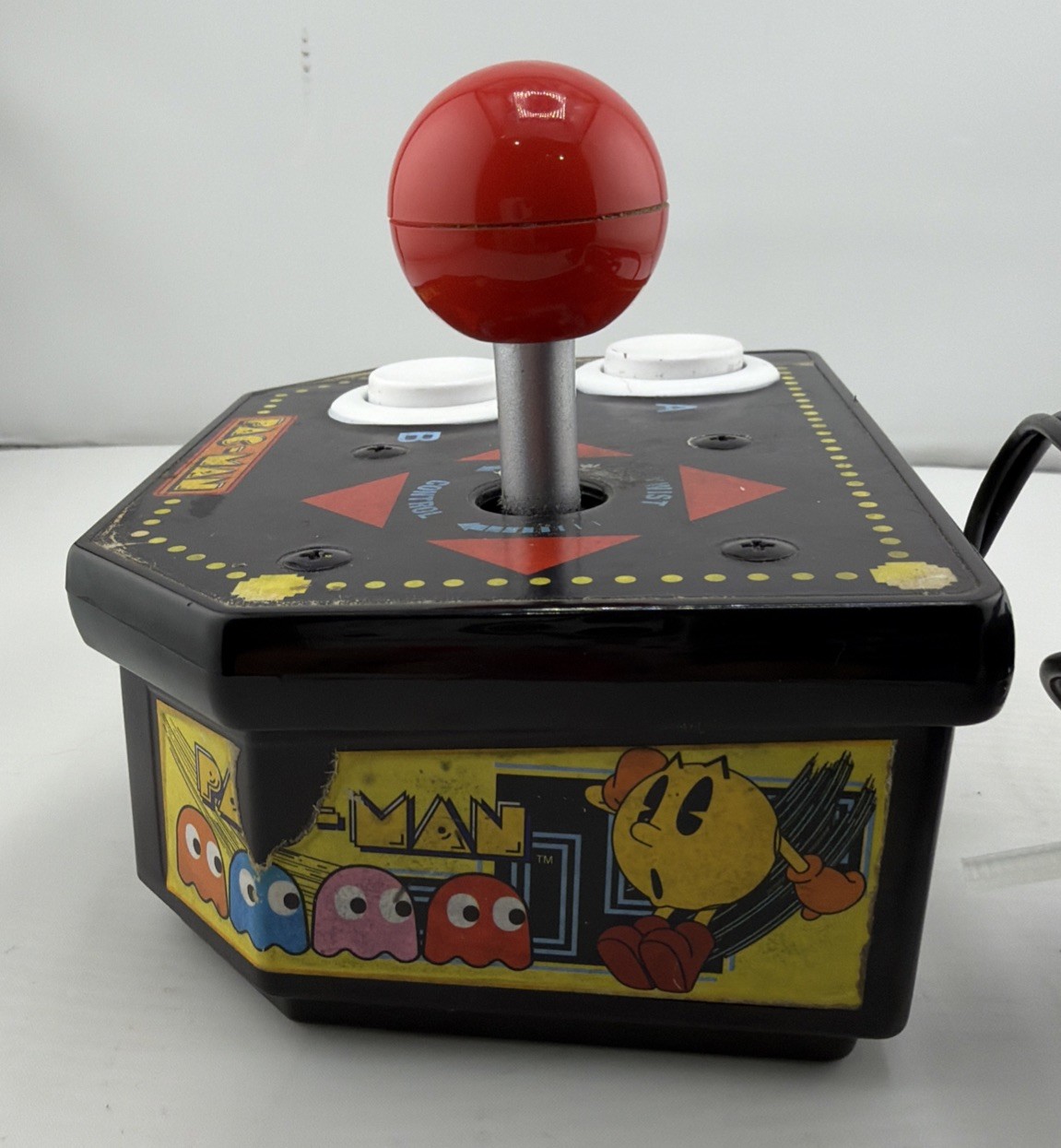Namco Pac-Man Jakks Pacific Plug & Play TV Game Joystick RCA Tested.
