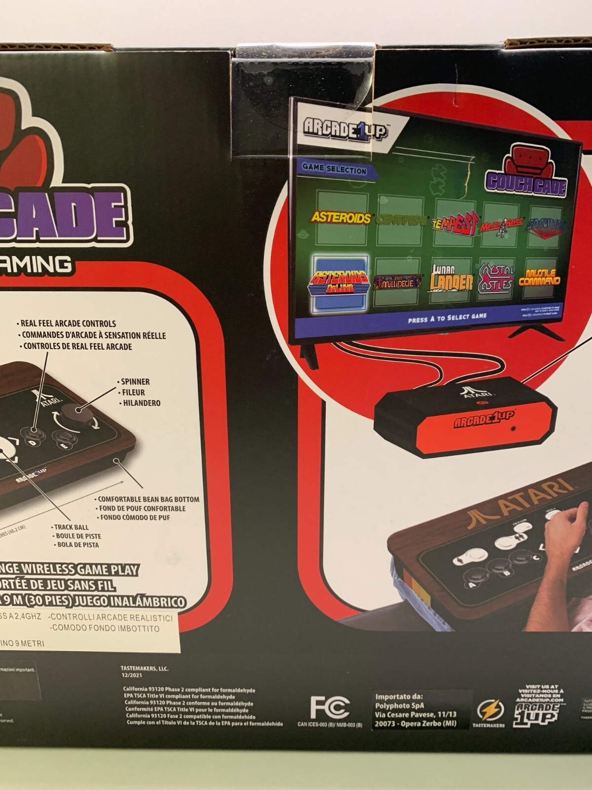 1UP ATARI COUCHCADE WIRELESS GAMING ARCADE CONSOLE – NEW SEALED NEW SEALED