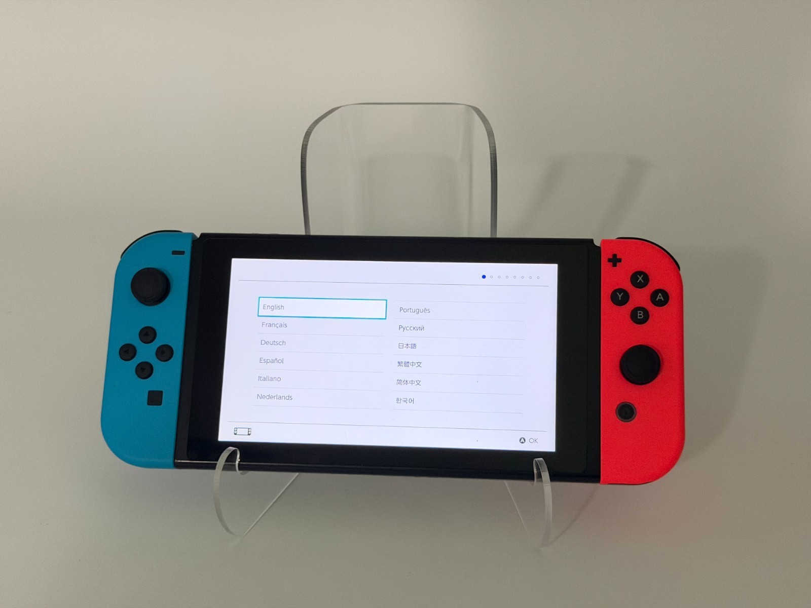 Nintendo Switch System Bundle Neon Red/Blue Joy-Cons Minecraft & Cords Tested