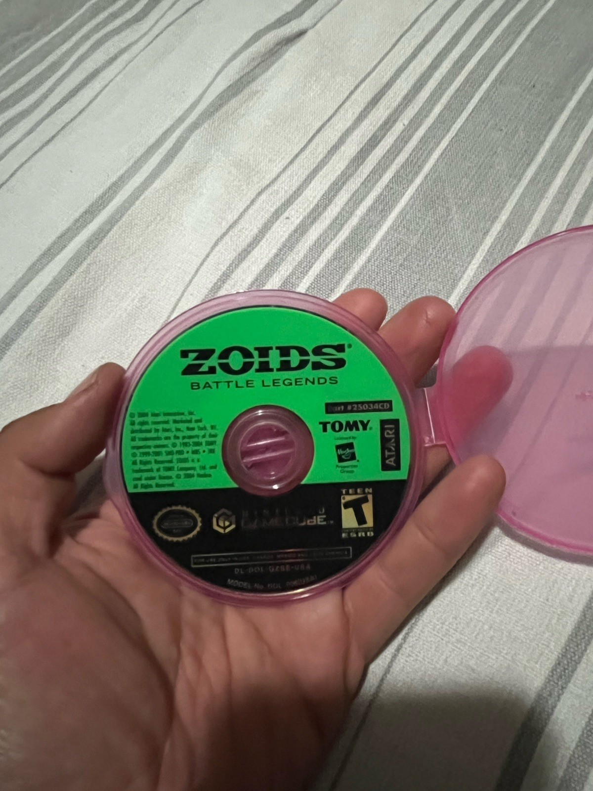 Nintendo GameCube Platinum Console OEM CORDS AND ZOIDS GAME