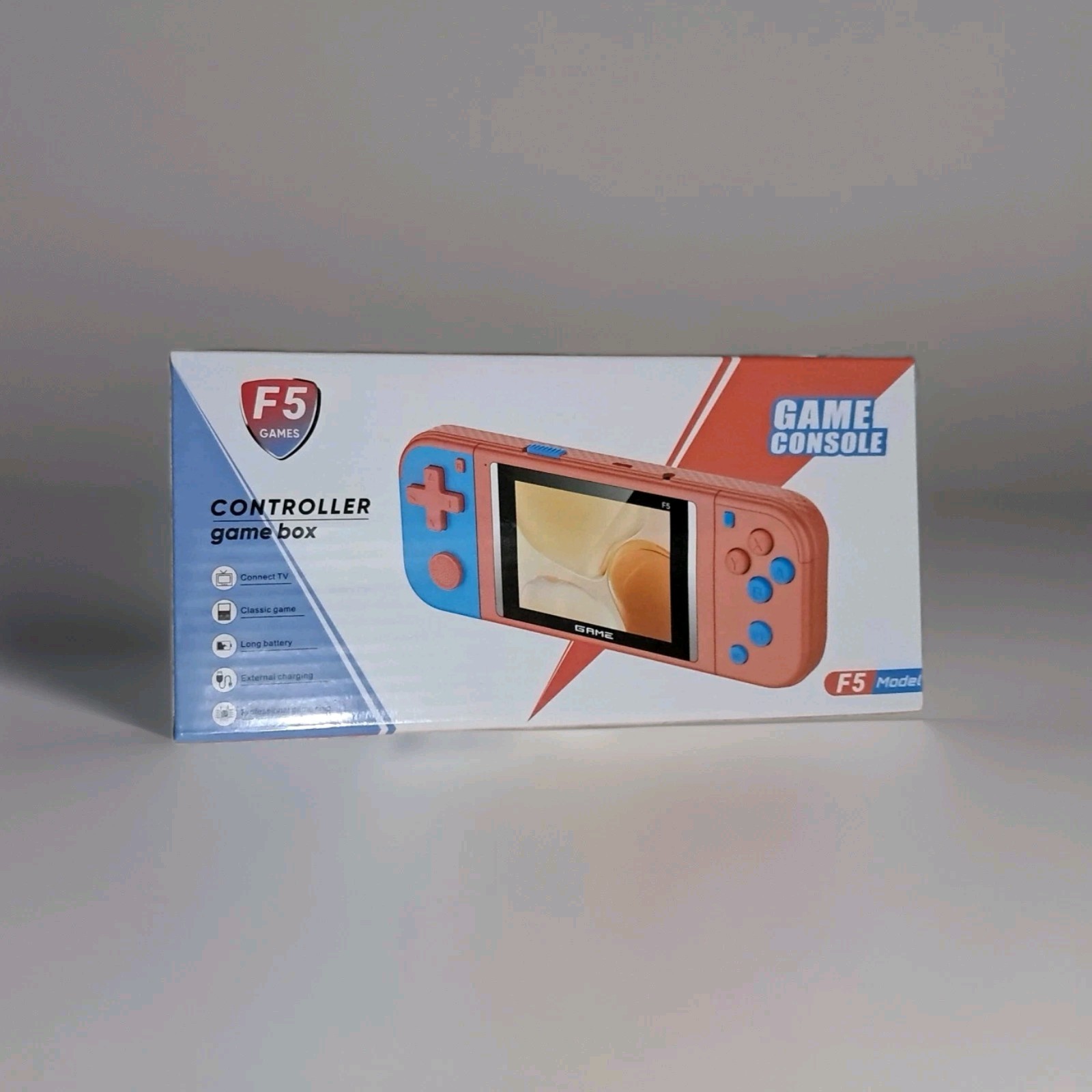 F5 Games Controller Game Box Game Console 620 Games With Rechargeable Batteries