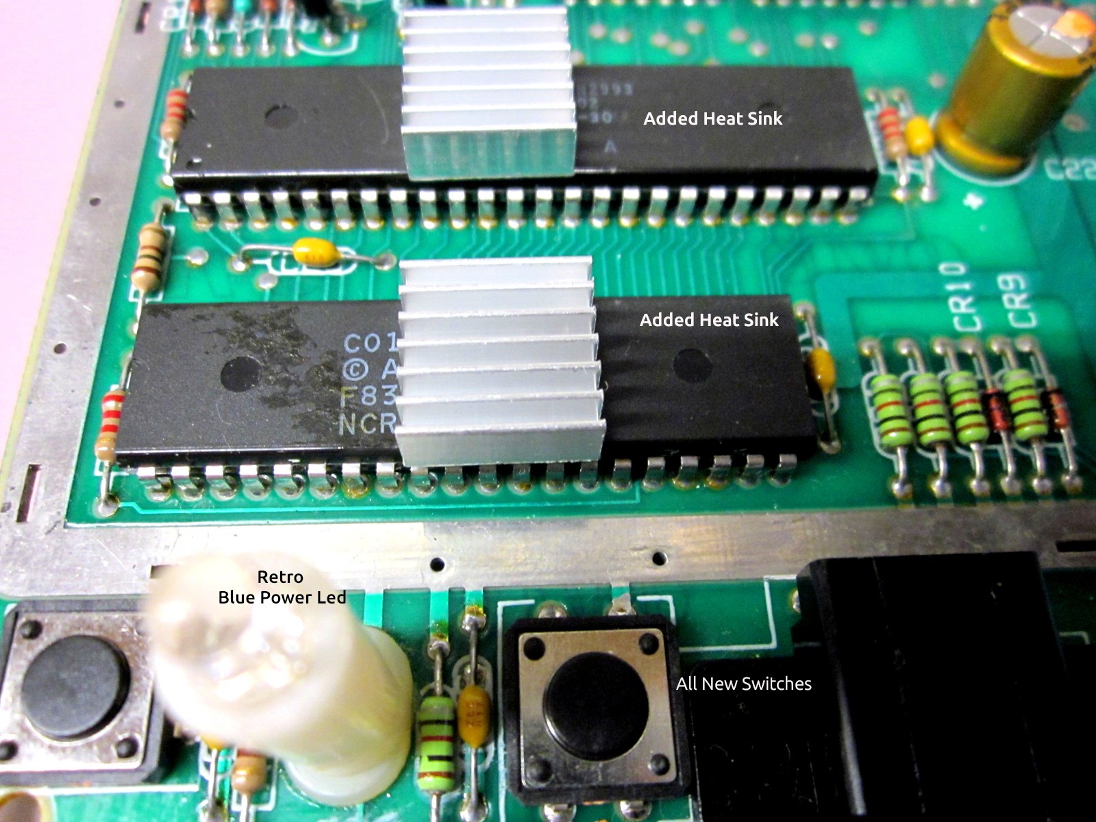 Atari 7800 Original EpR Reconditioned w/MODs Main Board Replacement