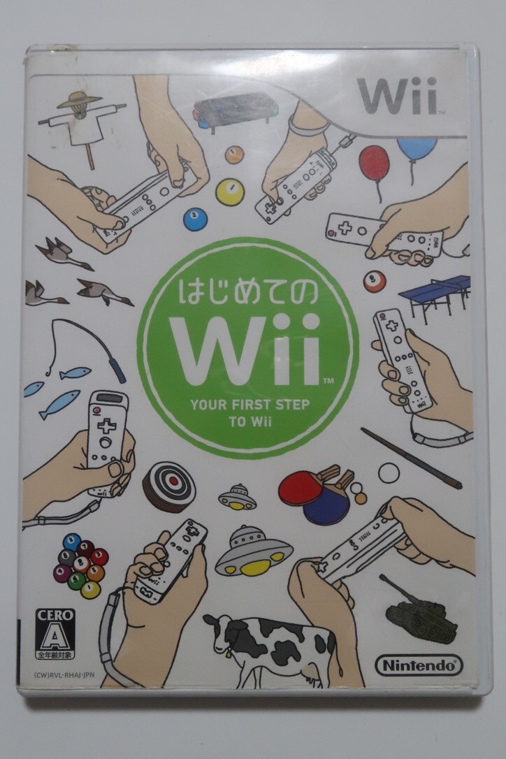 Nintendo Wii　White console SET & My first Wii　NTSC-J　Japanese　tested［A-1］