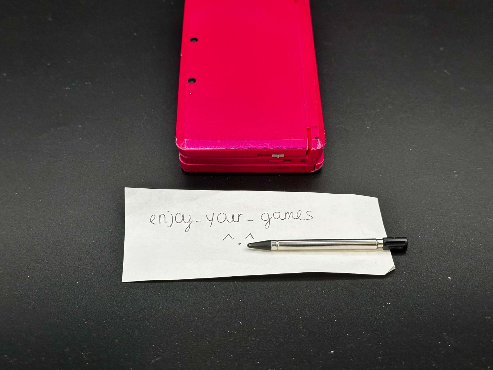 Nintendo 3DS Gloss Pink | English | Charger | Stylus | USA Seller-SHIP IN 1-DAY