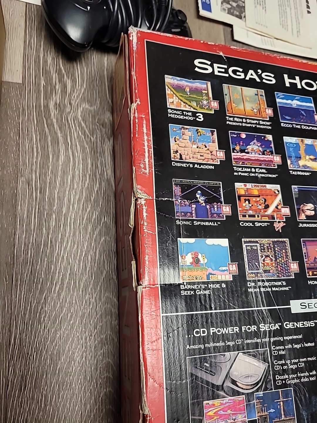 Sega Genesis II Console Boxed Three Controllers Tested Original Box See Pic
