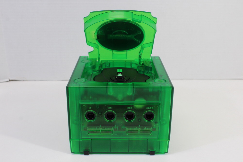 Nintendo Gamecube Console Clear Transparent Dark Green & AC AV NTSC-U/C DOL-001