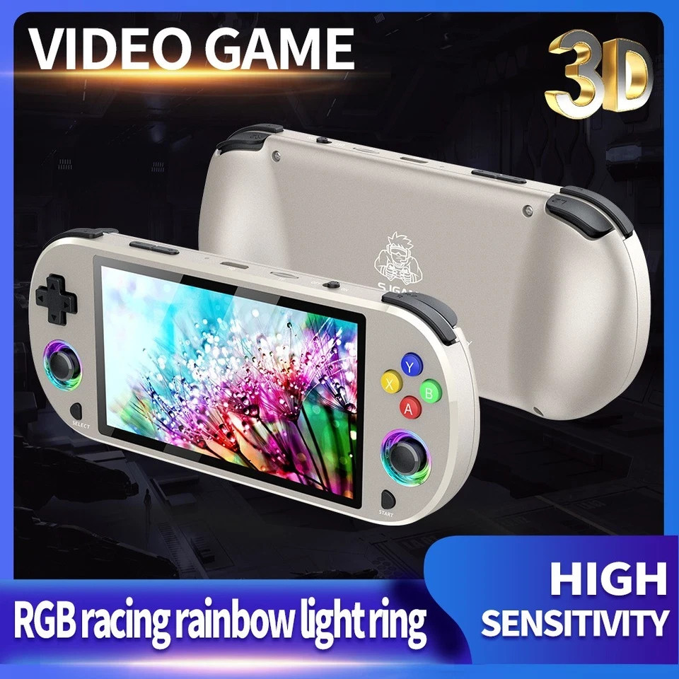 🔥USA🔥 M22pro Retro Handheld 20000 Game Console, 64GB Mini Video Game 5″ Screen