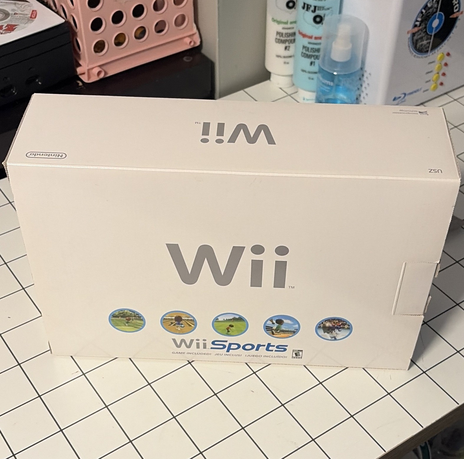 Nintendo Wii RVL-001 White Console NTSC-U/C Wii Sports CIB Tested Clean Package