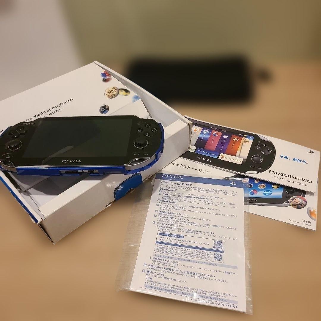 Excellent Sony PlayStation PS Vita PCH-1000 Crystal Black CIB
