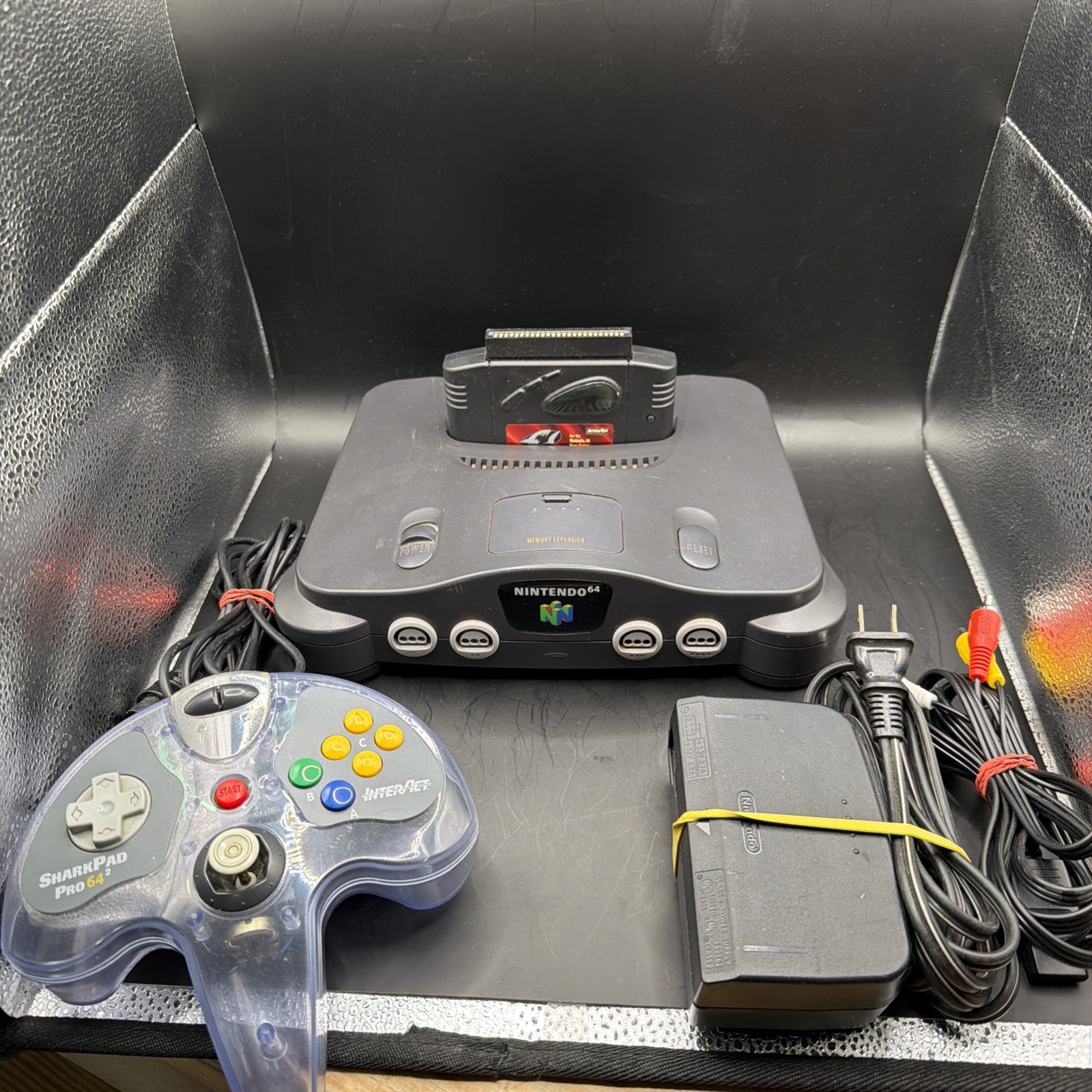 Nintendo 64 System Bundle Game Shark With Cables