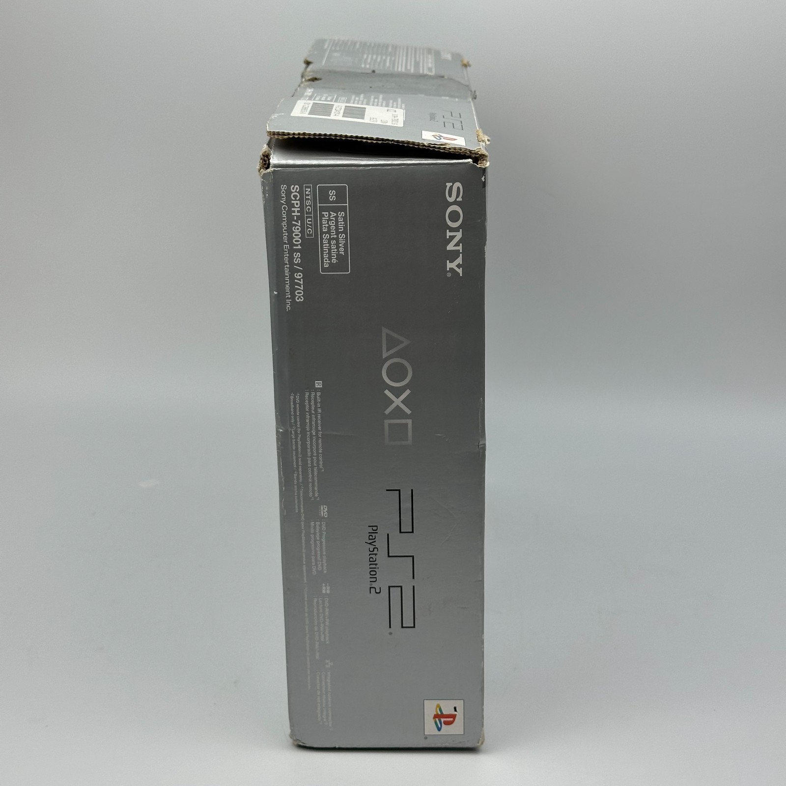 Sony PlayStation 2 Slim Satin Silver CIB Console with memory card
