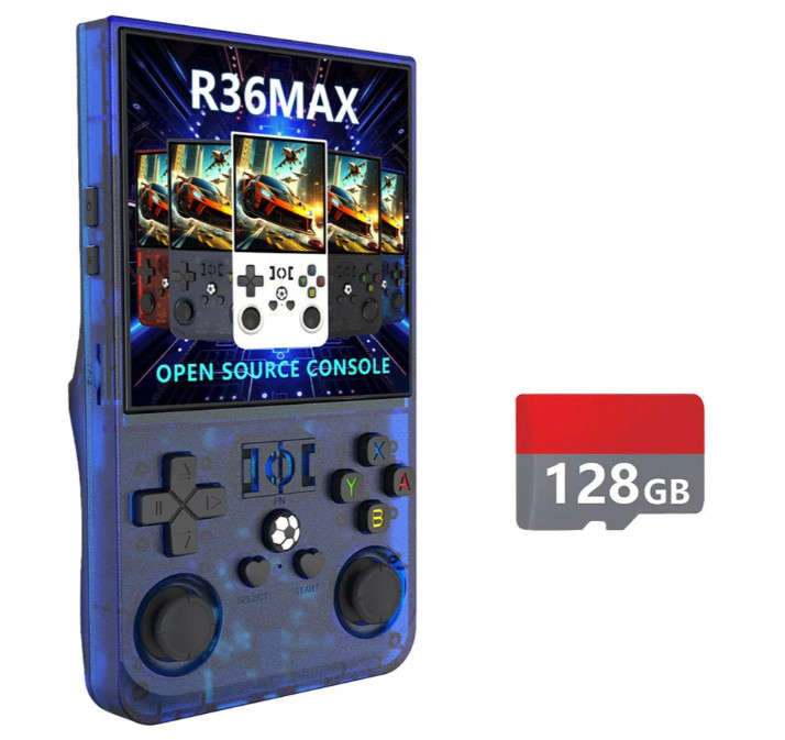 R36MAX Retro Handheld Console | Fully Loaded 128GB CFW | Power On & Play!