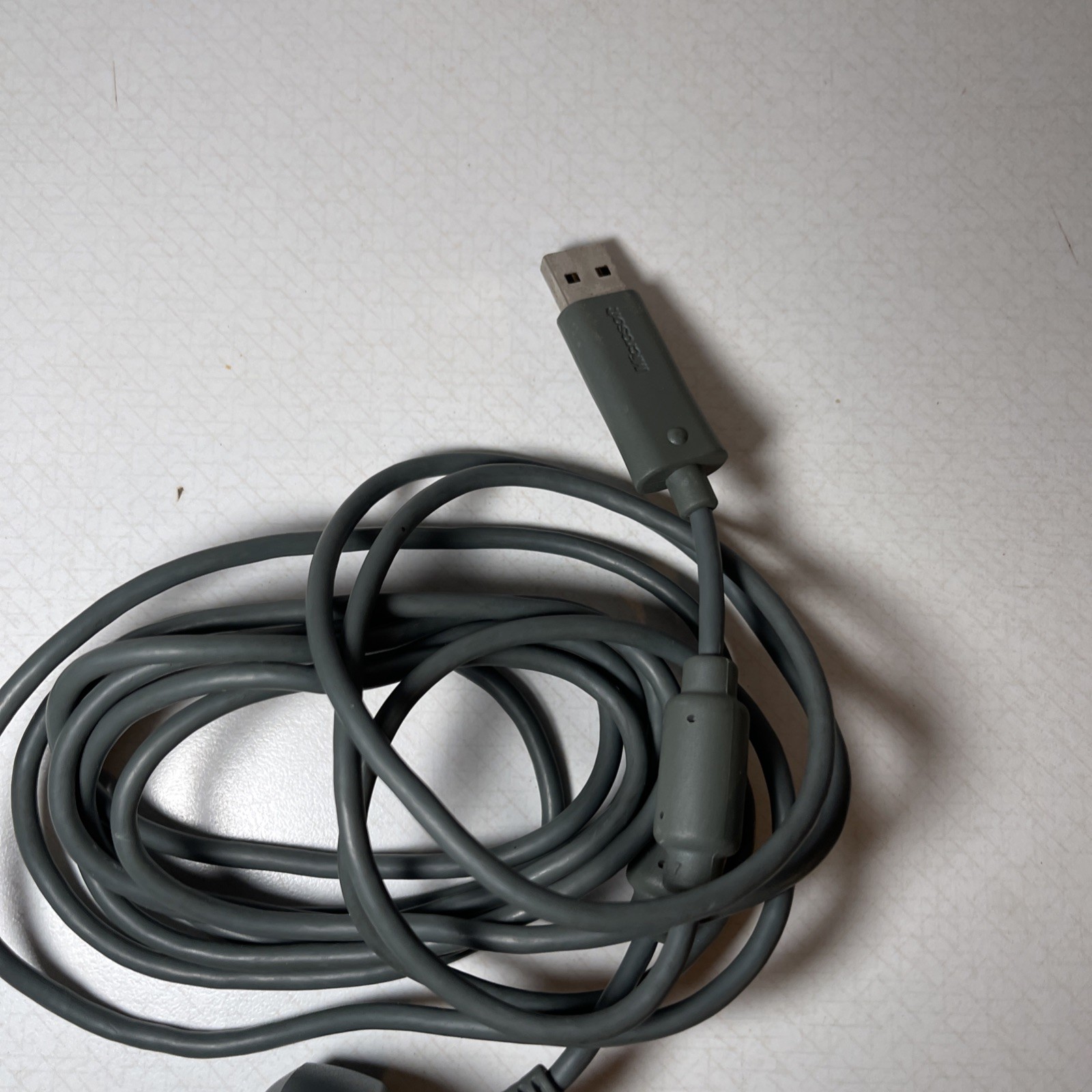 Two Microsoft Xbox 360 Controllers Untested No Backs With Cords And Microphone