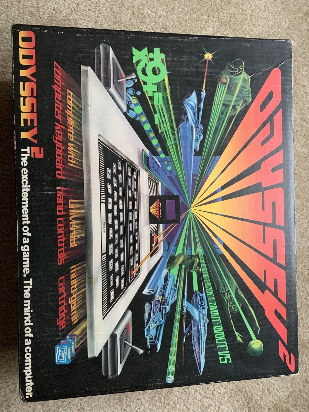Magnavox Odyssey 2 Console Untested with voice, 2 Controllers & AV Adapter Plug