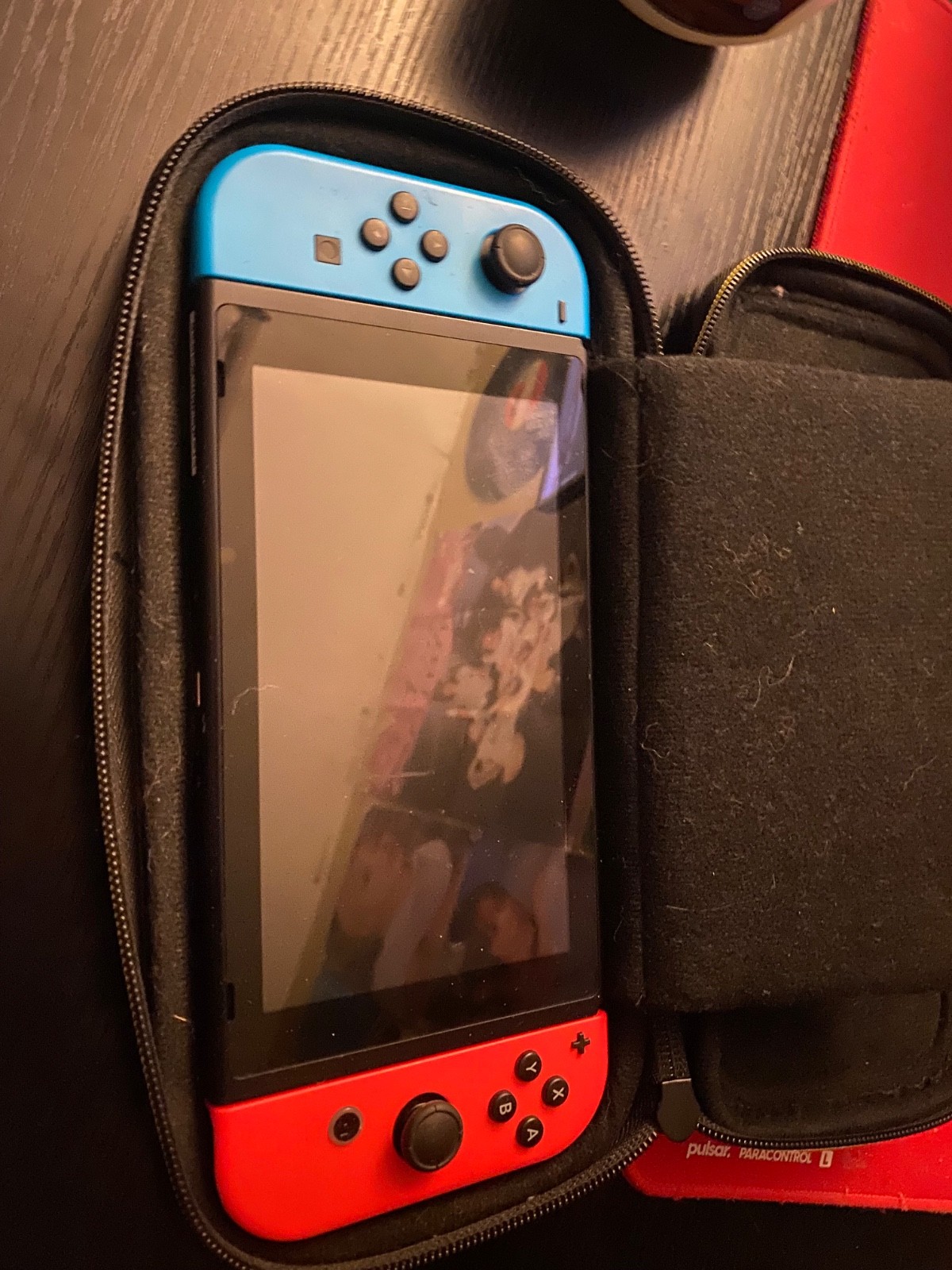 Nintendo Switch 32GB Gray Console with Neon Red and Neon Blue Joy-Con