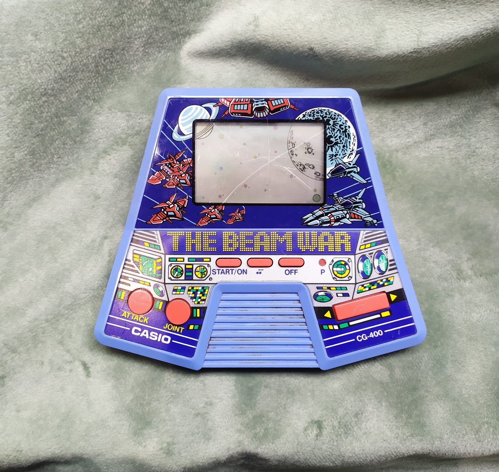 Vintage CASIO The BEAM WAR CG-400 portable console LCD game 1980’s 1990’s