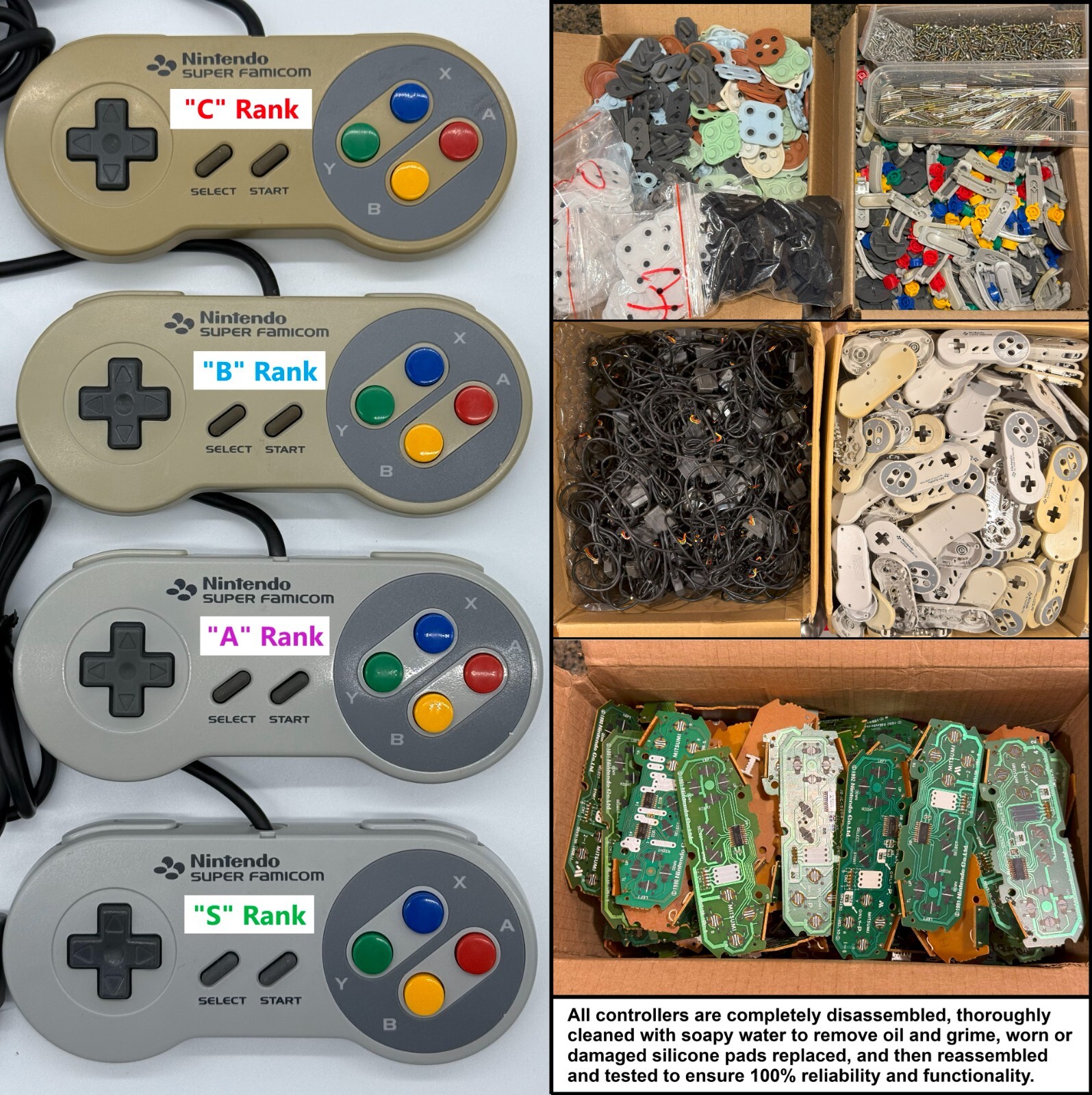 Super Nintendo SFC Console Bundle Full Recap, jail bar & audio fix 🇺🇸 Seller