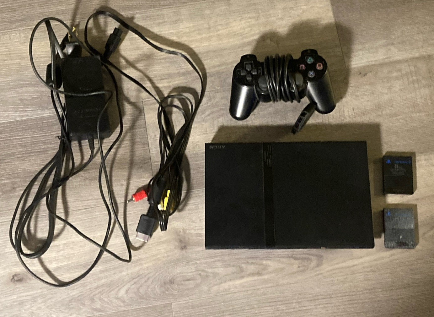 Sony PlayStation 2 Slim Charcoal Black Console TESTED