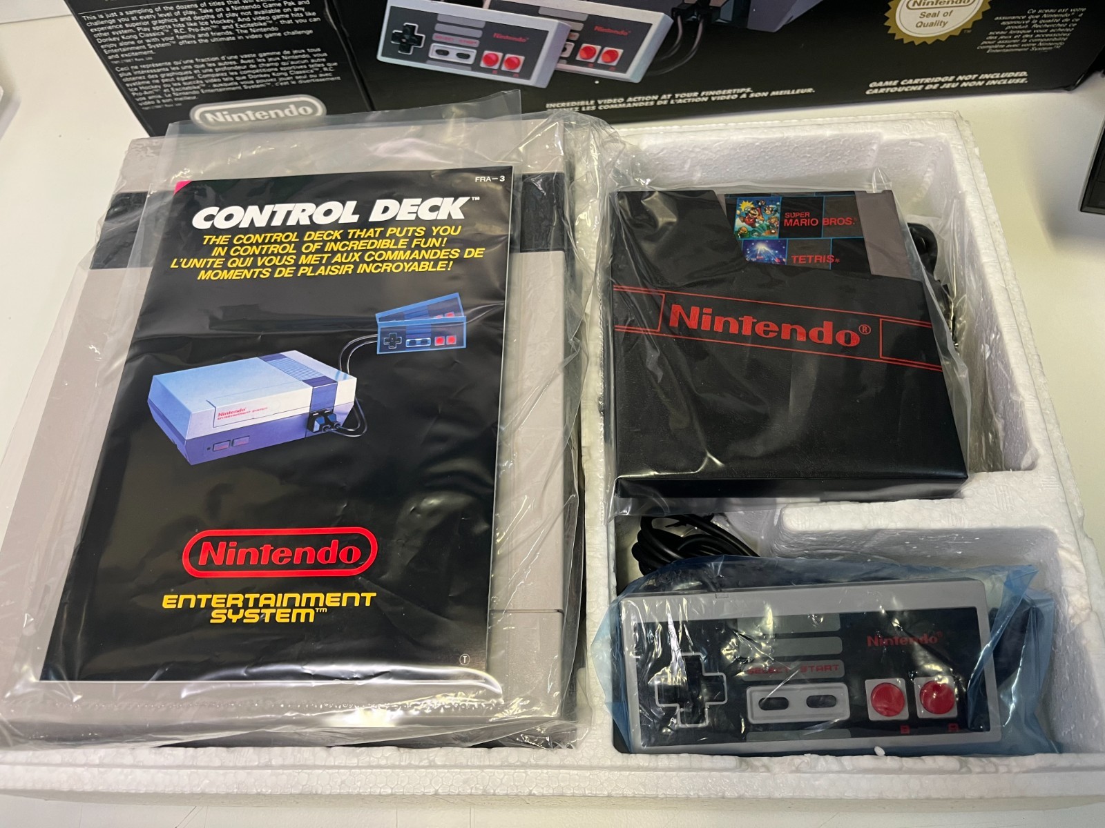 NINTENDO NES CONSOLE CONTROL DECK PAL B SCART FRANCE NES-S-CD-FRA BOXED TESTED