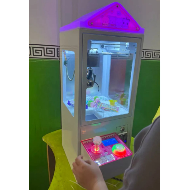 Claw Crane Machine Candy Toy Doll Grabber Catcher Clip Carnival Charge Play Mall