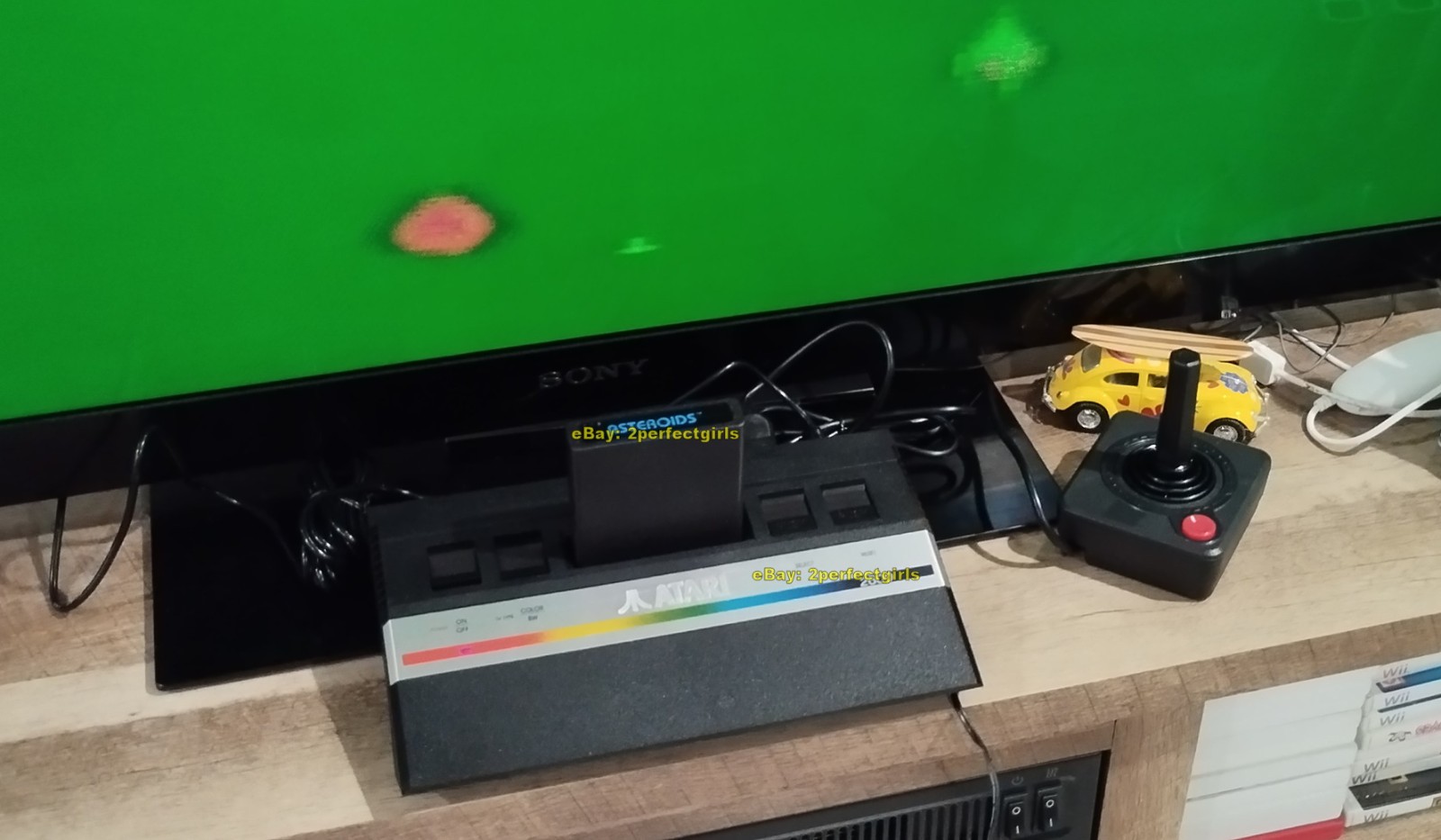 Atari Jr 2600 Rainbow Console CIB w/ALL ORIG Inserts 1987 NM+ HTF TESTED
